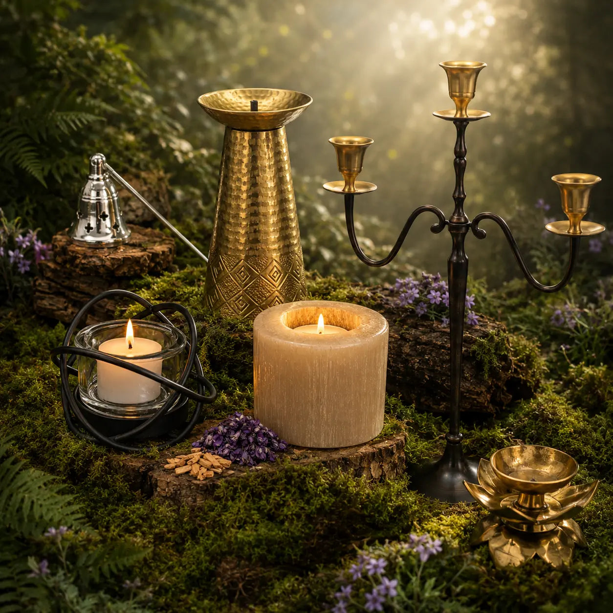 Chandeliers, Bougeoirs, Accessoires