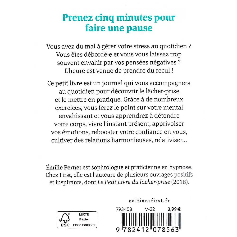 5 Minutes pour Lâcher Prise - Emilie Pernet First Editions