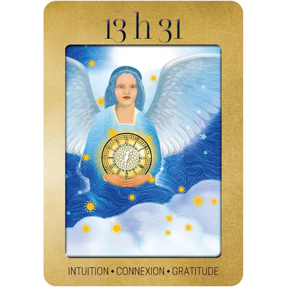 L'Oracle Angélique des Heures Miroirs - Coffret 37 Cartes Amina Ndam Editions Exergue