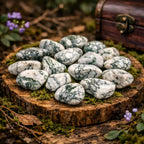 Cette Pierre roulée Agate Dendrite harmonise le yin et le yang tout en favorisant le lien avec le règne végétal. Un minéral de sérénité absolue pour apaiser vos colères.