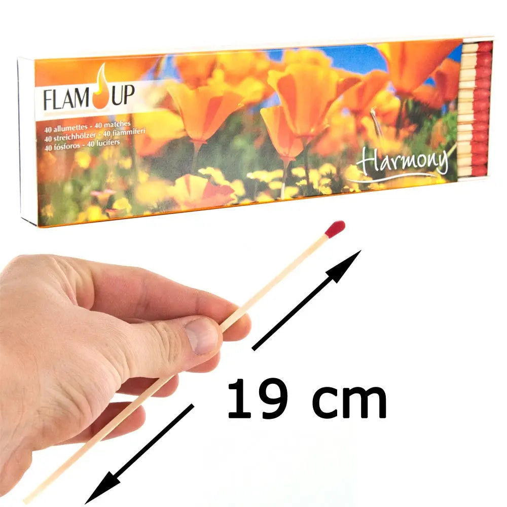 Allumettes Flam'Up Diva XL - Boîte de 40