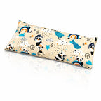Oreiller à mémoire de forme pour enfant aux motifs mignons de pandas et d'arcs-en-ciel.