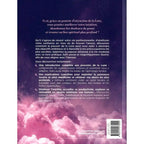 Quatrième de couverture du livre Découvrir les pouvoirs guérisseurs de la Lune avec résumé et points clés sur fond rose.