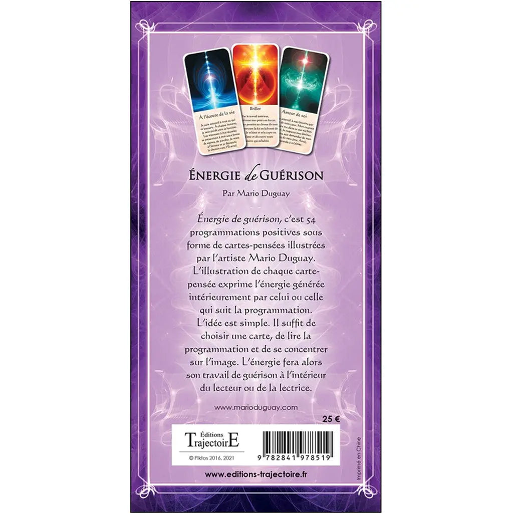 Energie de guérison - Cartes Pensées Echoppe de Gaïa