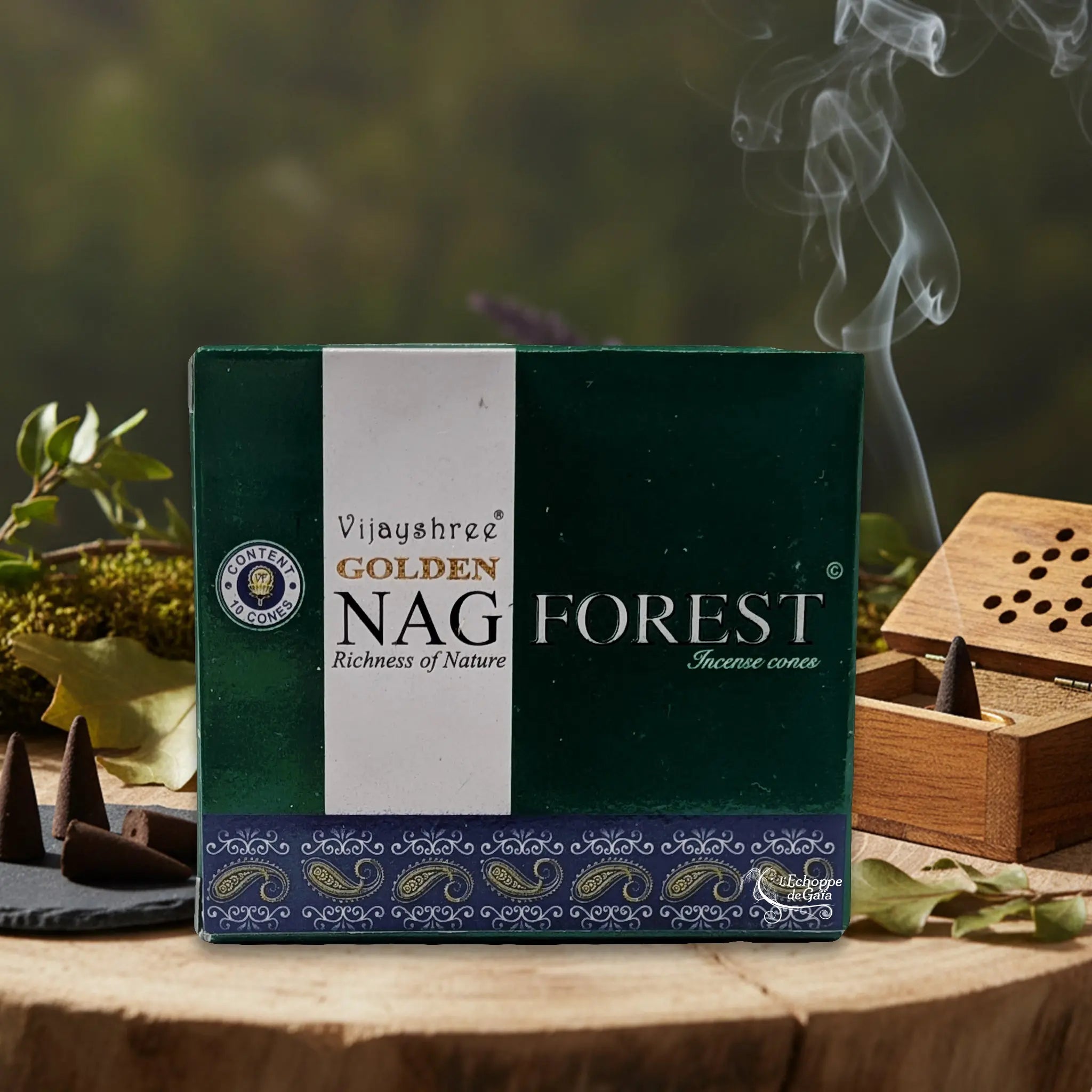 Encens Golden Nag Forest - Cônes Vijayshree Golden