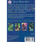 Verso du coffret "Histoires de Sorcières" avec résumé, contenu du jeu (40 cartes), prix de 24 € et code ISBN.