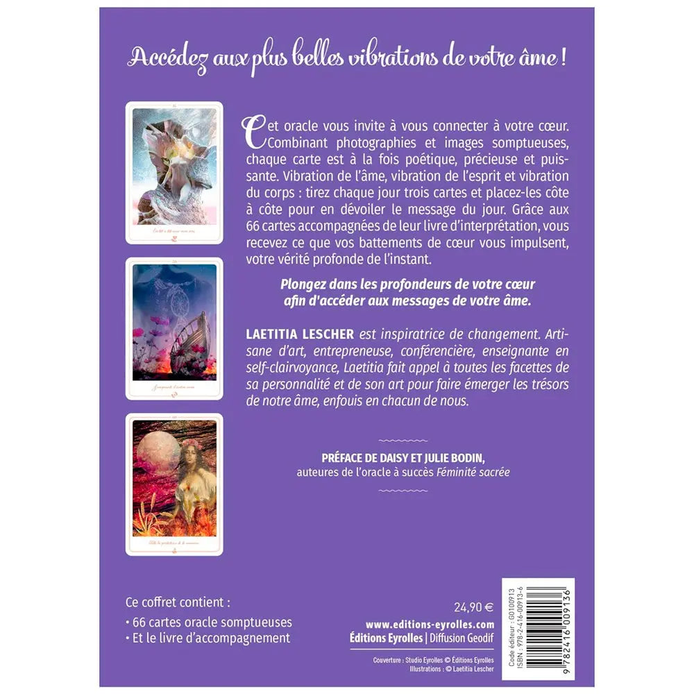 L'Âme au Creux du Coeur - Coffret Laetitia Lescher - 66 Cartes Editions Eyrolles