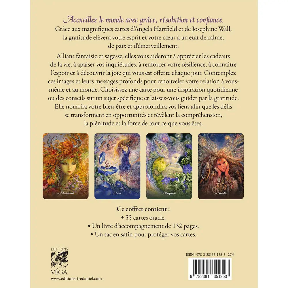 L'Oracle de la Gratitude - 55 Cartes + Livret - Angela Hartfield Editions Vega