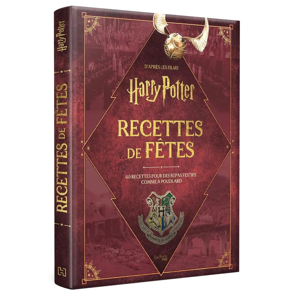 Livre "Harry Potter : Recettes de fêtes - 60 recettes pour des repas festifs comme à Poudlard" aux éditions Hachette Heroes.